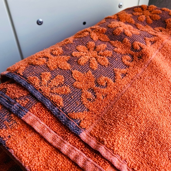 jcpenney Bath Vintage 96s 1970s Fashion Mano Jc Penney Floral Burnt